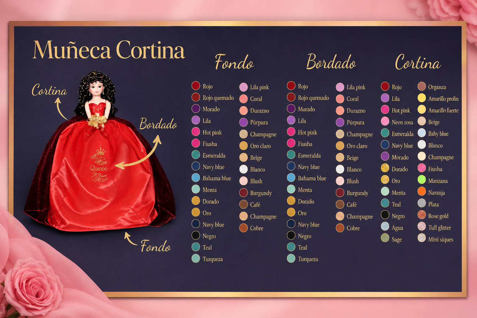 Muñeca Cortina Roja