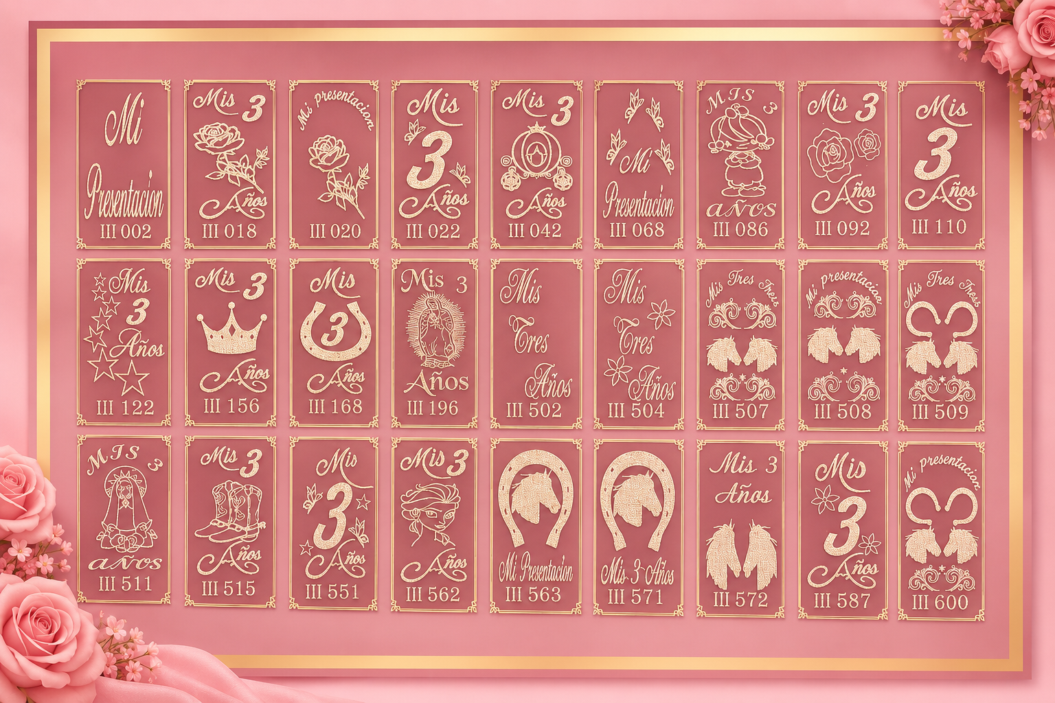 Catálogo de Bordados XV